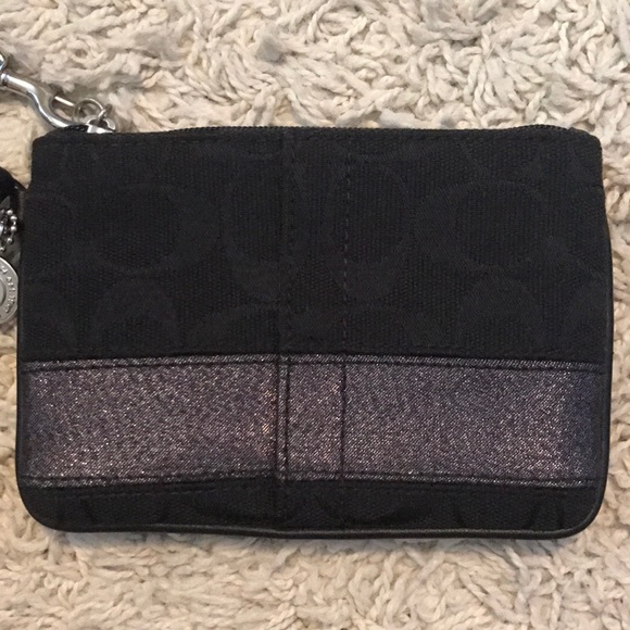 {Coach} Black Sparkle Wristlet - Picture 3 of 4